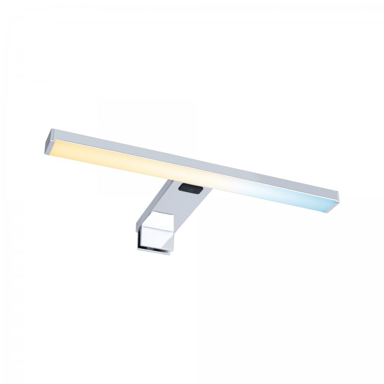 WallCeiling FR Selo IP44 LED 1x3,7W WhiteSwitch 300mm Chrome 230V Alu/Acryl