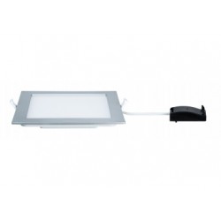 Kit encastrés Quality Panel carré LED 1x 18W 4000K 230V 220x220mm Chrome mat/plas