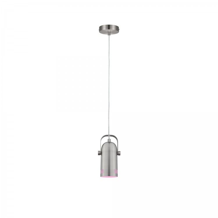 Suspension Neordic Lavea max. 1x15W E27 Acier brossé 230V métal