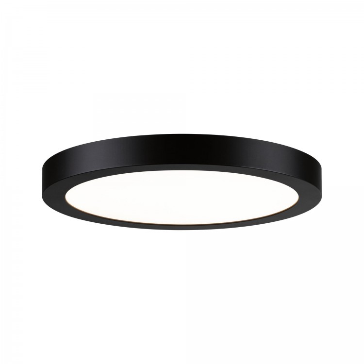 Panneau LED WallCeiling Abia 300 mm 22W Noir mat 230V plastique