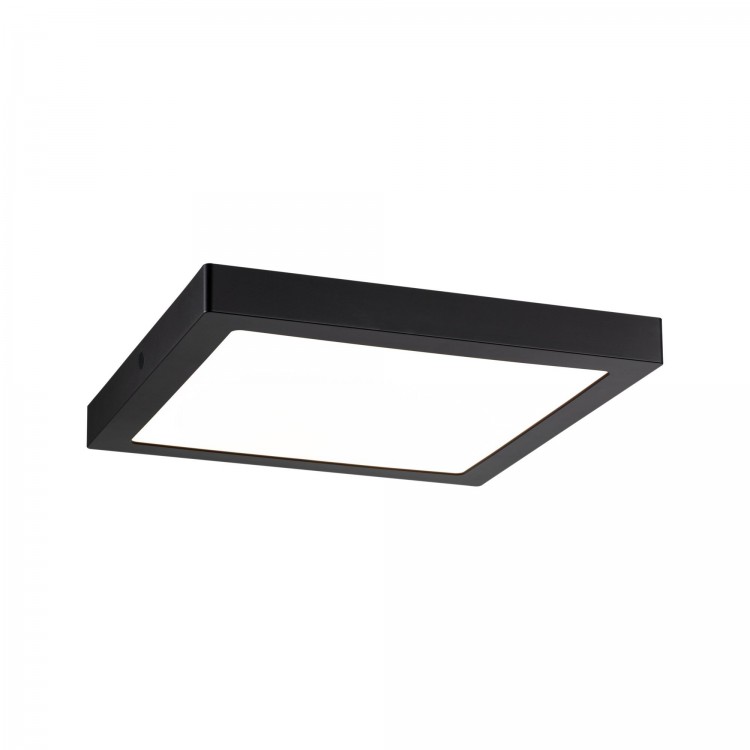 Pan LED WallCeiling Abia 300x300mm 22W Noir mat 230V plastique