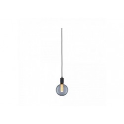 Suspension Neordic Tilla avec prise max20W E27 noir graphite 230V tissu/mét