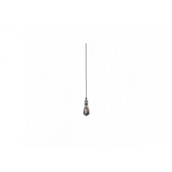 Suspension Neordic Eldar avec prise max 1x20W E27 Gris/Nickel bros 230V Mét