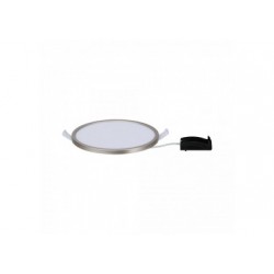 Kit pan enc Areo rond IP23 LED 1x11W 3000K 230V 180mm Nickel mat/plastique