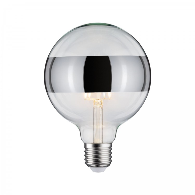 LED G125 anneau réfléch 600lm E27 2700K 6,5W 230V Argent gradable