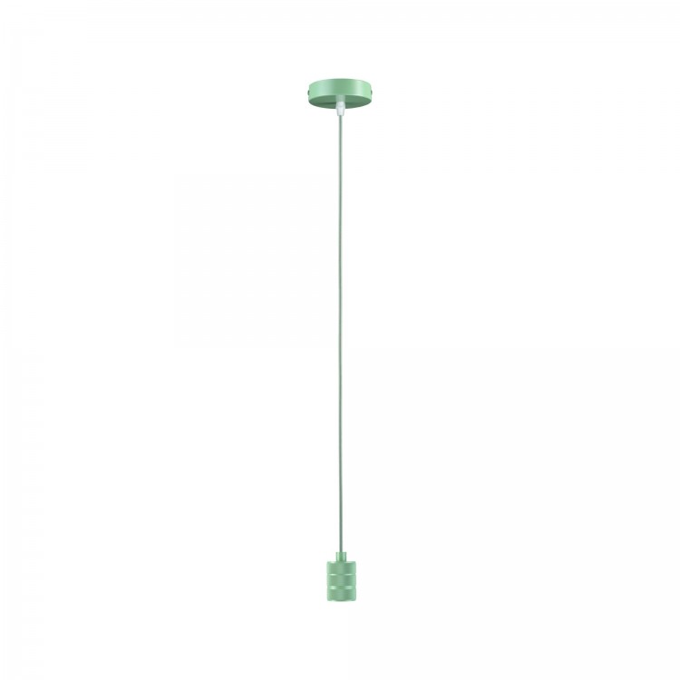 Suspension Tilla Neordic max1x60W E27 vert clair 230V tissu/mét