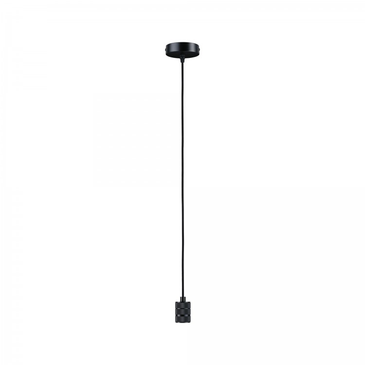 Suspension Tilla Neordic max1x60W E27 noir graphite 230V tissu/métal