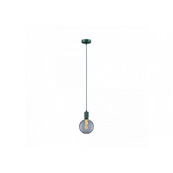 Suspension Tilla Neordic max1x60W E27 vert foncé 230V tissu/mét