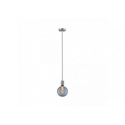 Suspension Tilla Neordic max1x60W E27 gris aluminium 230V tissu/métal