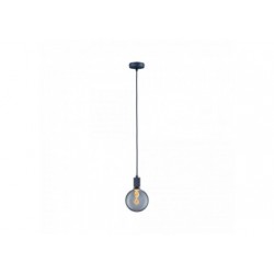 Suspension Tilla Neordic max1x60W E27 bleu nuit 230V tissu/mét