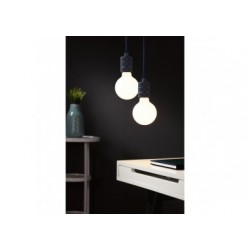 Suspension Tilla Neordic max1x60W E27 bleu nuit 230V tissu/mét