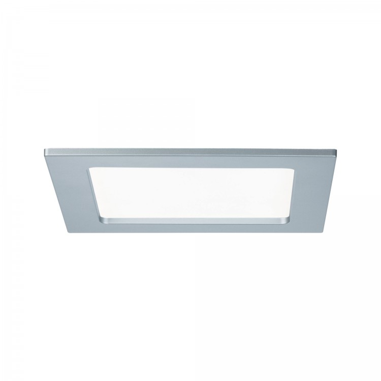 Kit encastrés Quality Panel carré LED 1x12W 4000K 230V 165x165mm Chr Dép/plast