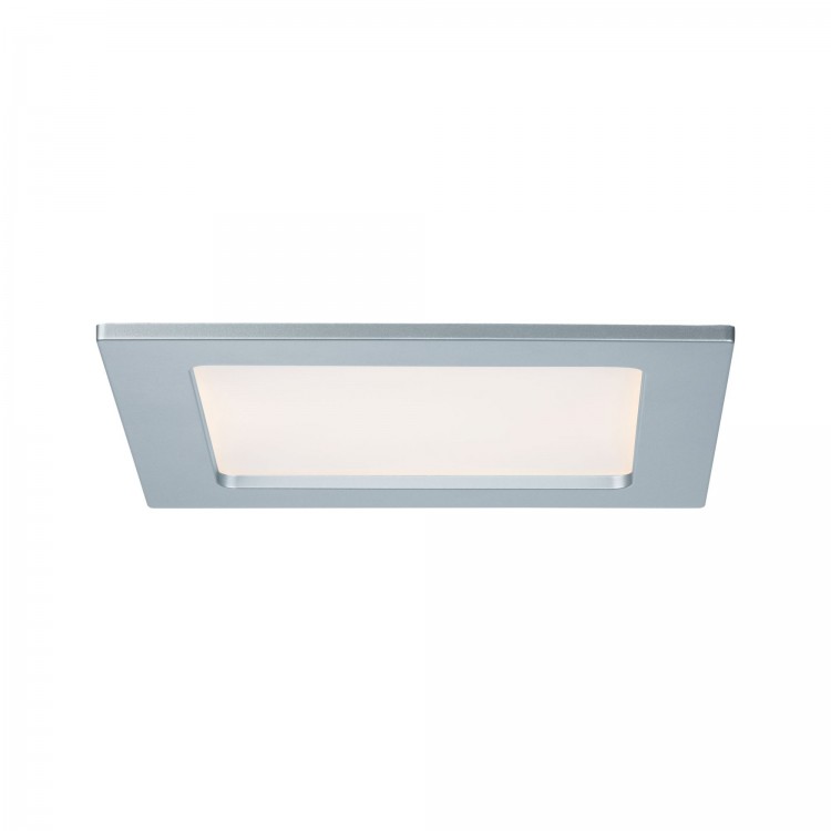 Kit encastrés Quality Panel carré LED 1x 12W 2700 K 230V 165x165 mm Chr Dép/plast