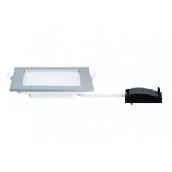 Kit encastrés Quality Panel carré LED 1x 12W 2700 K 230V 165x165 mm Chr Dép/plast