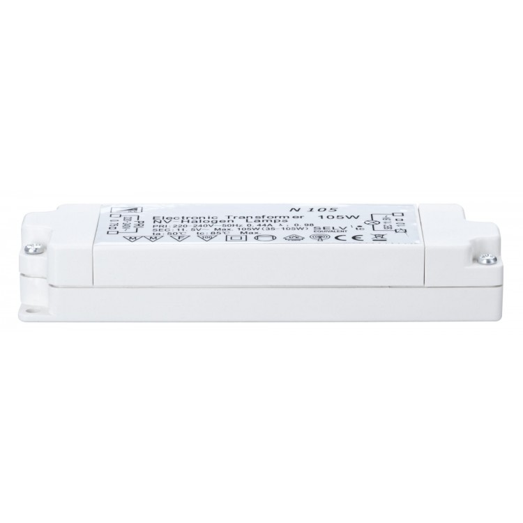 Nice Price VDE Transformateur électronique 35-105W 230/12V 105VA Blanc