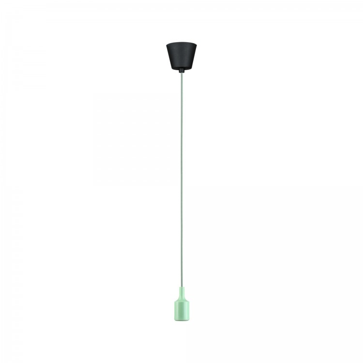 Suspension Ketil Neordic max1x60W E27 vert clair 230V tissu/sil