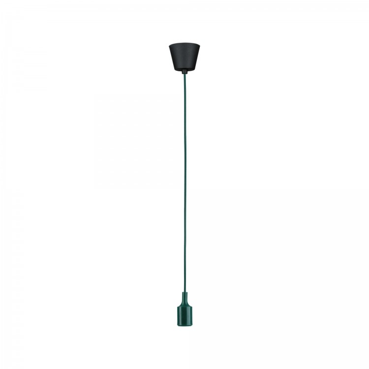 Suspension Ketil Neordic max1x60W E27 vert foncé 230V tissu/sil