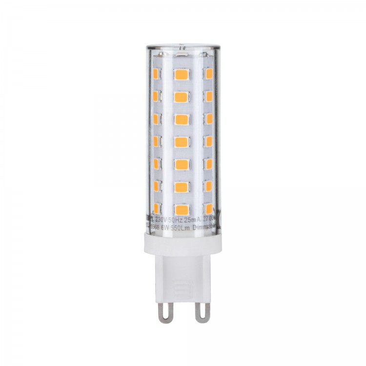 LED bi-pin G9 500lm 5W 2700K grd 230V