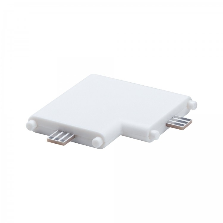 Cadre connecteur d'angle CC 12V Blanc dépoli/Synthétique