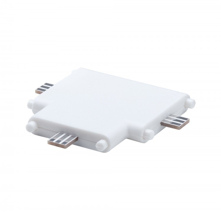 Clever Connect Cadre connecteur en T 12V Blanc dépoli/Synthétique