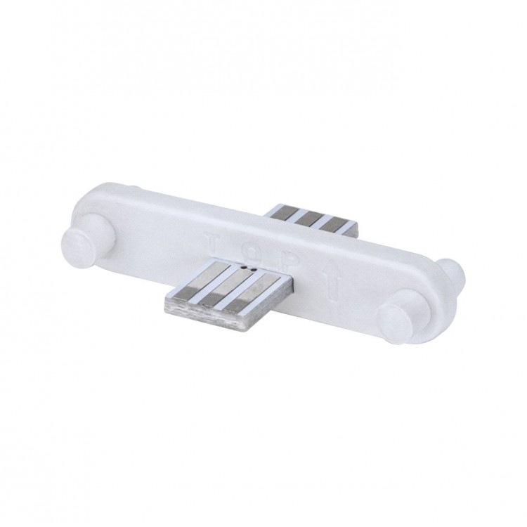 Connecteur ligne Clever Connect Border 12V blanc dépoli/plastique