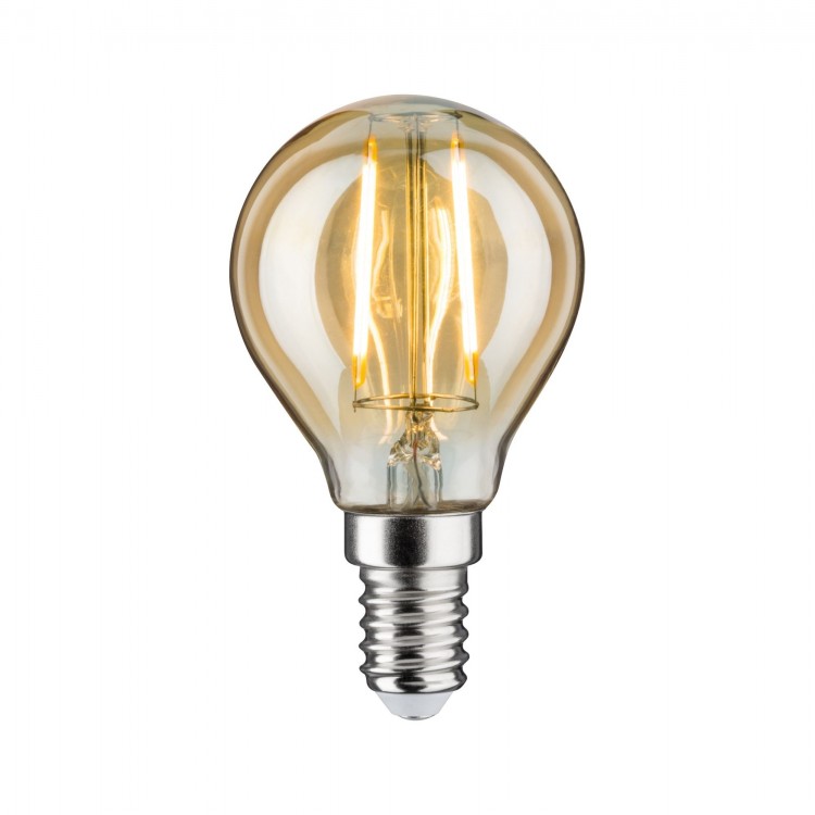 LED Vintage Sphérique 2W E14 230V doré 1700K