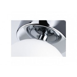 MP Gove IP44 plafonnier LED 9W Satin/Chrome Verre/métal