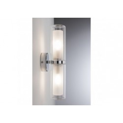 MP Luena IP44 Applique max 2x20W E14 Chrome 230V Verre/Métal