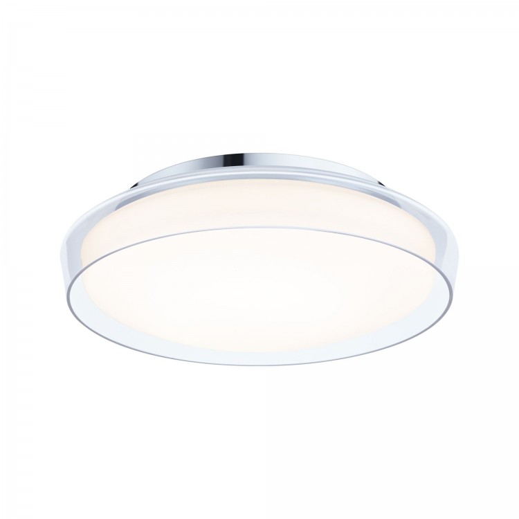 MP Luena IP44 plafonnier LED 16,5W Chrome 230V Verre/Métal