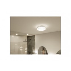 MP Luena IP44 plafonnier LED 11,5W Chrome 230V Verre/Métal