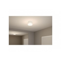 MP Maro IP44 plafonnier LED 1x6,8W rond 155mm Blanc synthétique