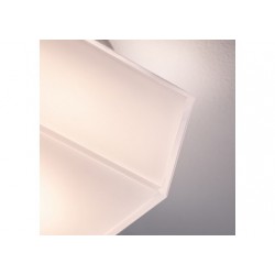 MP Maro IP44 plafonnier LED 1x6,8W carré 155x155mm Blanc synthétique