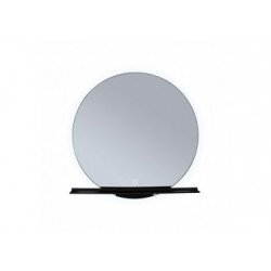 MP Miro rond IP44 TunW LED 11W 500 mm Miroir/Noir 230V Métal/Acier