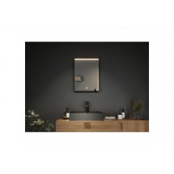 MP Miro Carré IP44 TunW LED 11W 450x600 miroir/Noir 230V Métal/Acrylique